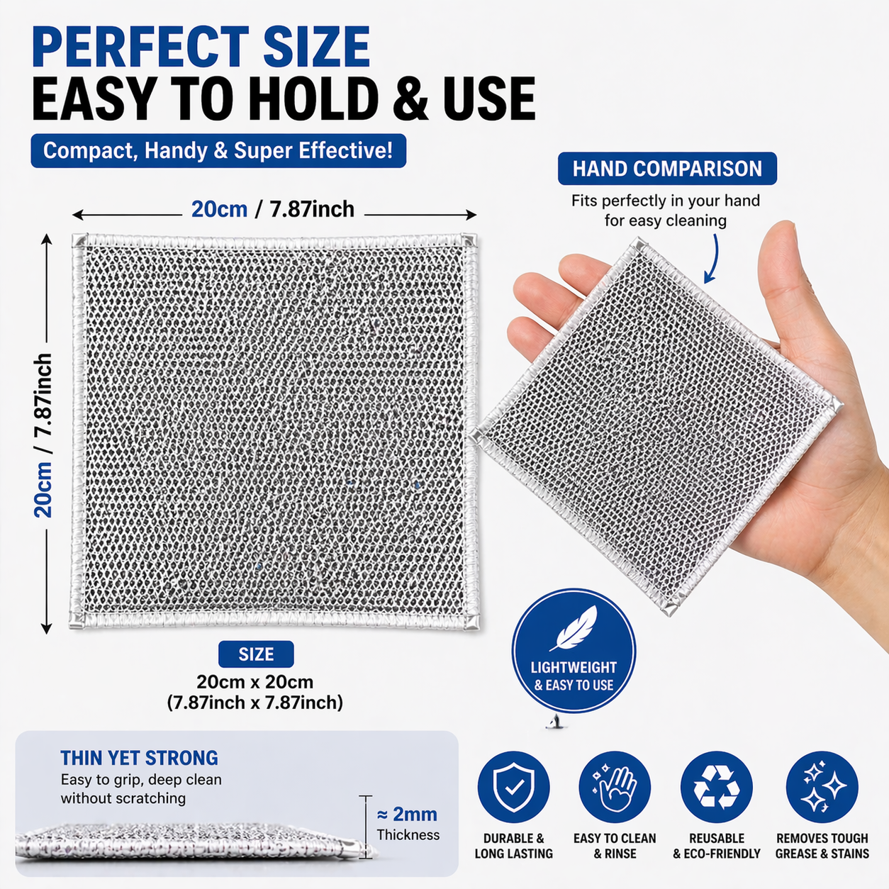 PureScrub™ | Non-Scratch Wire Dishcloth