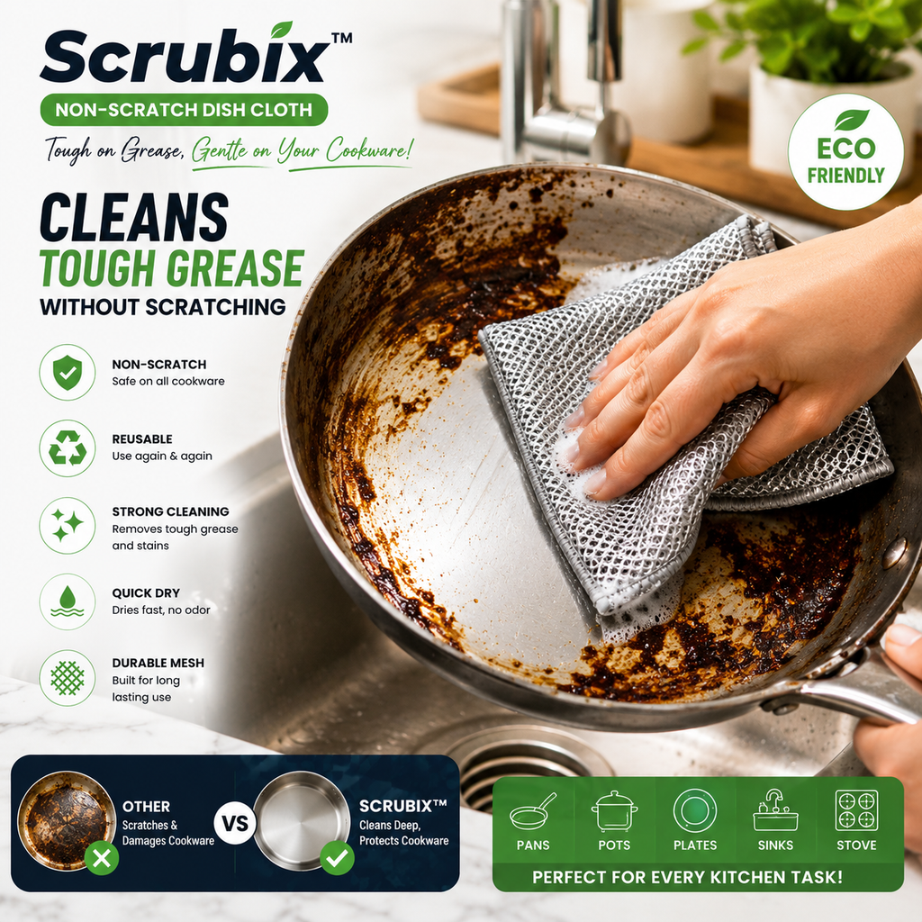 SCRUBIX™ NON-SCRATCH DISH CLOTH